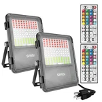 2 Pack Led Flood Lights 1200w Equivalent Colour Changing Outdoor Rgb Light Sansi. Fixed Price $52.46.
