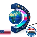 Poojaed Magnetic Levitating Floating Globe With 7 Colored Lamp, Cool Tech Gadget. Fixed Price $44.79.