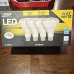 Feit Electric Led Dimmable Br30 Flood Bulbs 4-pack Soft White 750 Lumens. Fixed Price $19.99.