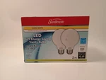 Sunbeam Led G25 Vanity Bulbs 2-pk 40 Watt Warm White Energy Saving. Fixed Price $12.89.