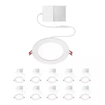 Commercial Electric Value Series 6 In Led Slim Canless - White 10-pack. Fixed Price $45.27.