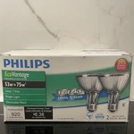 New 1 One Philips Ecovantage Bulb Indoor Outdoor Dimmable Flood 53w 75w Par30l. Fixed Price $19.99.