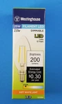1- 6 Pack Westinghouse 2.5b11 Filament Led Dimmable Clear Candelabra Base 2700k. Fixed Price $17.97.