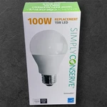Simply Conserve 100-watt Equivalent 1600 Lumens Dimmable Led Light Bulbs 2700k. Fixed Price $19.99.
