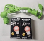 2 Pack Miracle Led Red Spectrum Indoor Grow Light Bulb, 150w And String. Fixed Price $13.99.