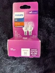 Philips Led Soft White C7light Bulbs 2 Pk (57403) Fs. Fixed Price $12.50.