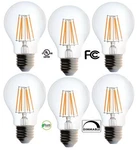 6 Pack Bioluz Led Clear Edison Style Dimmable Filament A19 4.5w = 40 Watt.... Fixed Price $28.99.