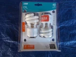 2 Pack Feit Electric T3 Spiral Non-dimmable Cfl Compact Bulb Soft White 60w. Fixed Price $13.49.