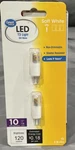 Great Value Led Landscape Lighting T3 2pk 10 Watt Equiv G4 Base Cabinet. Fixed Price $11.89.