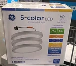 Ge White 5" Or 6" 950-lumen Switchable Dimmable Led Canned Recessed Downlightnew. Fixed Price $44.00.