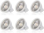 6 Pack Led Mr16 5w 12v 35w 50w Halogen Replacement Bulbs Gu5.3 Bi-pin 5000k. Fixed Price $19.95.