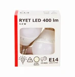 Ikea Ryet Led Bulb E12 400 Lumen Globe Opal 4.4 Watt 503.888.00 New Pack Of 2. Fixed Price $8.00.