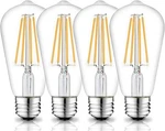 12v Edison Bulb 6w E26 Led 4 Count (pack Of 1), Ac/dc12-36v St64-4pack. Fixed Price $35.12.