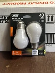 Feit A15 E26 Led Bulb Soft White 40 Watt Equivalence 2 Pk. Have 6, Packs.. Fixed Price $5.00.