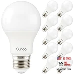 Sunco 10 Pack 3w-25w A19 Led Light Bulbs - Count 4000k Cool White. Fixed Price $36.22.