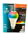 Ecosmart 60w Equivalent A19 Cec Bluetooth Speaker Colored+bright White+remote. Fixed Price $19.98.
