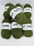 7-pack Premier Just Yarn #1116-71 Leaf Green Worsted New. Fixed Price $28.00.