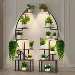 Vevor Plant Stand Indoor With Grow Lights 2 Pack 65.5" Tall 7-tier Shelf. Fixed Price $106.99.