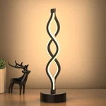 Nu R Infinity Spiral Led Table Lamp Black, Dimmable Metallic Bedside With T. Fixed Price $64.55.