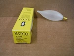 Satco Flame Tip Bulb Frosted 40w 120v S3279. Fixed Price $4.49.