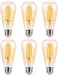 Flsnt St19 Led Edison Bulbs 40w Equivalent, 4w Amber Glass Vintage Light Bulbs,. Fixed Price $34.63.