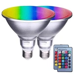 Led Floodlight Bulb Color Changing Light Remote Rgb Par38 30w 2 Pcs Familite. Fixed Price $47.17.