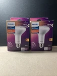 Lot Of 2 Philips Ultra Definition Br30 Medium Dimmable Led Floodlight Warm Glow. Fixed Price $19.95.