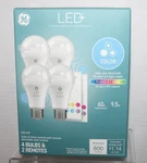 Ge 60w Equiv 9.5w Led Bulbs A19 4 2 Remotes 18 Colors + 5 Light Modes. Fixed Price $8.95.