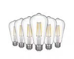 Edishine 60-watt Equivalent St64 Dimmable Straight Filament Clear Glass E26 Vint. Fixed Price $15.00.