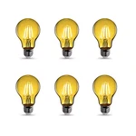 25-watt Equivalent A19 Dimmable Filament Yellow Colored Glass E26 Medium Base Le. Fixed Price $37.10.