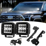 Wsays 2pcs 24w Led Light Pods & Ditch Hood Hinge Pod Mount Bracket White. Fixed Price $95.29.