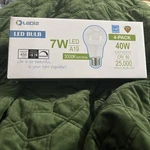 Ledi2 A19 7w=40w Equivalent Led Light Bulbs 3000k Soft White 450 Lumens. Fixed Price $9.99.
