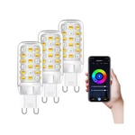 Wifi G9 Smart Bulb, Led Light 3.5w=40w, Compatible With Alexa Google Ho.... Fixed Price $46.56.