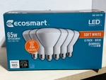 Ecosmart 65-watt Equivalent Br30 Led Flood Light Bulb Soft White (6-pack). Fixed Price $14.00.