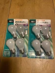 2 Packs Of 4 Sylvania Ceiling Fan Light Bulbs 40w A15 120v Double Life S89152. Fixed Price $25.00.