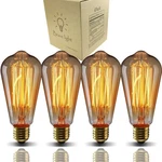 Goendr E26 40w Edison Bulbs, St64 Vintage 4 Count (pack Of 1), Yellow. Fixed Price $29.30.