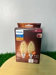 (2-pk) Philips Decorative Chandelier Antique Filament Led Light Bulb. Fixed Price $7.01.