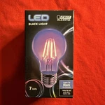Feit Electric A19/blb/led 7w Non Dimmable Black Light Led Bulb. Fixed Price $8.50.