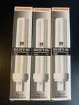 Lot Of 3 Sylvania Dulux D Compact Fluorescent Bulbs 26w Cf26dd/835/eco. Fixed Price $12.00.