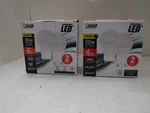 (2-pk Of 2 Each) Feit Led Plug-in Bulb A19 Gu24 Base 60w Dimmable 800 Lumens. Fixed Price $15.98.