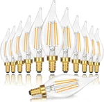 12pc Dimmable E12 Candelabra Led Light Bulbs 40w Equivalent,2700k Soft Warm Whit. Fixed Price $29.97.