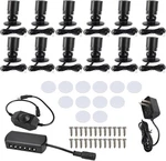 12pcs Mini Led Spotlight For Display Cabinet Showcase Lights W/ Dimmer Daylight. Fixed Price $52.99.