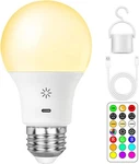 Led Rechargeable Light Bulbs With Remote Touch Dimmable, E26 Battery 1 Pack. Fixed Price $18.99.