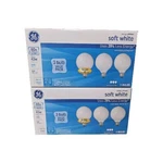 Ge General Electric 60 Watt Decorative Globe Bulb G25 Medium Base 6 Pack 640 Lum. Fixed Price $17.80.