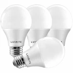 Luxrite A19 Led Bulbs 60w Equivalent Enclosed Fixture Rated 5000k E26 4-pack. Fixed Price $11.89.