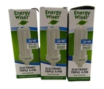 3 New Bulbrite Energy Wiser 26 Watt 1800 Lumen Electronic Triple Compact Bulbs. Fixed Price $16.24.
