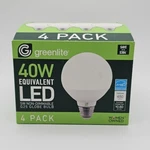 Greenlite G25 Led Globe Bulb 6w 40w Equivalent Bright White Vanity Lot Of 4. Fixed Price $24.00.