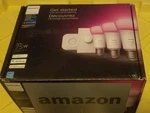 Philips Hue Starter Kit 4 E26 White And Color Ambient Bulbs With Bridge -button. Fixed Price $123.85.