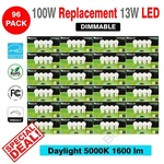 96 Pack Maxlite Dimmable Led 13w Daylight Light Bulb A19 100w Replacement 5000k. Fixed Price $179.95.