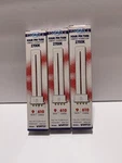 Lot Of 3 Satco S8364 Hygrade Twin Tube Compact Fluorescent 2700k 9 Watt 610 Lum. Fixed Price $14.00.
